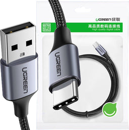 Ugreen - USB-C kabel - Quick Charge 3.0 3A 2m grijs (60128)