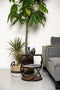 HSM Collection Salontafel Tower - ø43 cm - mangohout/ijzer