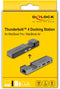 Delock 87757 - Dockingstation - 2x USB 3.2 Gen1 5Gb/s - 1x Thunderbolt 4 - 1x Ethernet 1Gbps