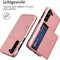 imoshion Hoesje Geschikt voor Samsung Galaxy S23 Hoesje - Ruimte voor 2 pasjes - imoshion Backcover met pasjeshouder - Rosé Goud