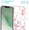 iMoshion Hoesje Geschikt voor iPhone 14 Plus Hoesje Met Koord - iMoshion Design Hoesje met Koord - Roze / Blossom Watercolor