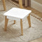SoBuy KMB92-GR Kinderbureauset - Tafel met 2 Krukjes - Opbergruimte - Wit