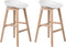 Set van 2 barstoelen MICCO Wit