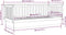 vidaXL - Slaapbank - zonder - matras - 100x200 - cm - massief - grenenhout - wit