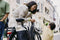 Basil Vive - Dubbele fietstas - 28-35 liter - Waterdicht - MIK adapterplaat - Gerecycled materiaal - wit/zwart