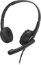 Hama HS-P150 V2 - PC-Office-headset - Flexibele microfoonarm - Zwart