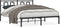 vidaXL - Bedframe - met - hoofdbord - metaal - zwart - 160x200 - cm