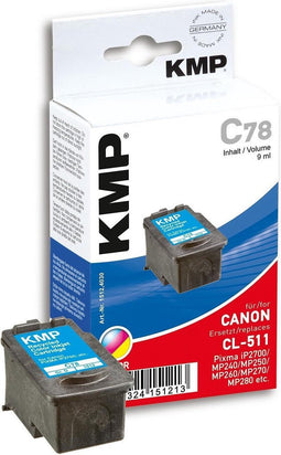 KMP C78 inktcartridge 1 stuk(s) Cyaan, Magenta, Geel
