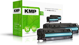 KMP H-T122D Tonercassette 2-pack vervangt HP 304A, CC530A Zwart 3500 bladzijden Compatibel Toner set van 2