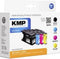 KMP Inkt combipack vervangt Brother LC-1280, LC1280XLVALBPDR, LC-1280XL Compatibel Combipack Zwart, Cyaan, Magenta, Gee