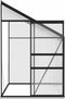 vidaXL - Tuinkas - 3,97 - m³ - aluminium - antracietkleurig