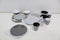Bo-Camp - Servies - 16-delig melamine mix & match - Zwart (16 stuks)
