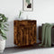 vidaXL - Dressoir - 69,5x34x90 - cm - bewerkt - hout - gerookt - eikenkleurig