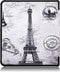 Lunso - sleepcover origami hoes - Geschikt voor Kobo Forma (8 inch) - Eiffeltoren