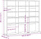 vidaXL - Cd-kast - 100x23x89,5 - cm - bewerkt - hout - oud - houtkleurig