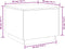 vidaXL - Salontafel - met - LED-verlichting - 50x50x40 - cm - oud - houtkleurig