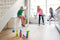 BS Toys Skittles Bowling Kegelspel - Bowlingset kinderen - bowlingset speelgoed - Actiespel - Houten speelgoed - Kinder Speelgoed 4 Jaar - Buiten speelgoed - Buitenspel - Buiten Spellen - Tuin Speelgoed - Rood & Wit - 6 Kegels