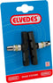 Elvedes V-type velgremblokjes - 60 mm - Duurzaam rubber en aluminium - Zwart - Per paar