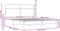 vidaXL - Bedframe - zonder - matras - bewerkt - hout - bruin - eikenkleur - 150x200 - cm
