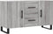 vidaXL - Dressoir - 100x36x60 - cm - bewerkt - hout - grijs - sonoma - eikenkleurig
