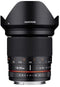 Samyang 20mm F1.8 ED AS UMC - Ultragroothoekobjectief - Handmatig scherpstellen - Four Thirds