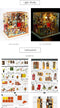 Robotime modelbouw Miniatuur bouwpakket Sam's Study hout/papier/kunststof - 190mm hoog x 225mm breed x 185mm diep - met lampje
