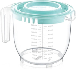 Overige Merken Maatbeker 2200 ml Mint/Transparant