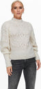 ONLY ONLPOPPY L/S HIGHNECK PULLOVER - Gebreide pullover - Lange mouwen - Hoge hals - Maat XS