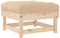 vidaXL - Tuinvoetenbanken - met - kussens - 2 - st - massief - grenenhout