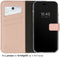 Selencia iPhone 14 Pro - Echt Lederen Bookcase - 3 Pashouders - Dusty Pink