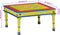 vidaXL - Salontafel - handbeschilderd - massief - mangohout - groen