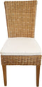 SVJ Eetkamerstoel Rechthoekig - 60 x 48 x 98 cm - Rotan - Lichtbruin