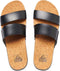 Reef Cushion Bounce Vista Hi - Dames Slippers - Wijdte G - Zwart - Maat 38.5