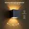 Goliving - Wandlamp met bewegingssensor - IP65 waterproof - Zwart