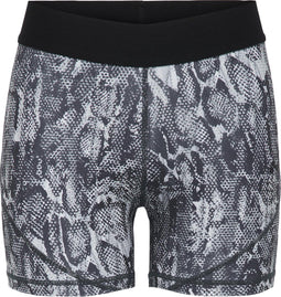 ONLY PLAY ONPKNOX AOP - Trainingsshort - Hoge tailleband - Grijze slangenprint - Maat XS