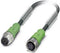 Phoenix Contact 1500402 Sensor/actuator connector, geassembleerd M12 Aantal polen: 4 Stekker, recht, Bus, recht 10.00 m