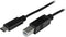 Startech.com USB2CB2M - USB C naar USB-B kabel M/M - 2 m 480 MBit/s - Zwart