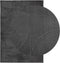 vidaXL - Vloerkleed - IZA - laagpolig - Scandinavisch - 160x230 - cm - antraciet