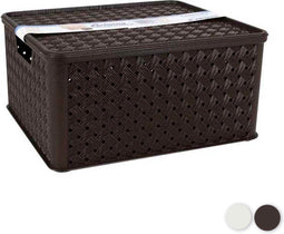 Opbergbak met Deksel Tontarelli 13 L Plastic (33 X 29 x 16 cm)