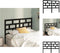 vidaXL - Hoofdbord - 126x4x100 cm - massief grenenhout - zwart