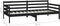 vidaXL - Bedbank - massief - grenenhout - zwart - 90x200 - cm
