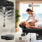 tectake® 3-Zones Massagetafel - 78cm Breed - 5cm Dikke Vulling - Aluminium Frame - Max Draagvermogen 230kg - Zwart
