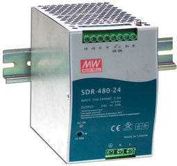 Mean Well SDR-480P-48 - DIN-rail netvoeding 48 V/DC 10 A 480 W - 1 uitgang