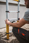 Drabest Telescoopladder MAX - 13 Treden - Werkhoogte 4.55 m - Aluminium