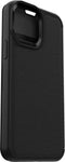 Otterbox - Strada Case wallet hoes - iPhone 13 - Zwart + Lunso Tempered Glass