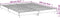 vidaXL - Bedframe - zonder - matras - 160x200 - cm - spaanplaat - wit