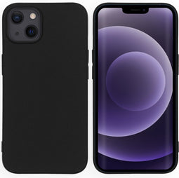 iMoshion Hoesje Geschikt voor iPhone 13 Hoesje Siliconen - iMoshion Color Backcover - Zwart