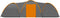 vidaXL - Iglotent - 8-persoons - 650x240x190 - cm - grijs - en - oranje