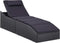 vidaXL - Ligbed - met - kussen - poly - rattan - zwart