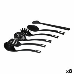 Set Keukengerei Quttin Quttin Zwart (6 Onderdelen) (8 Stuks) (6 pcs)